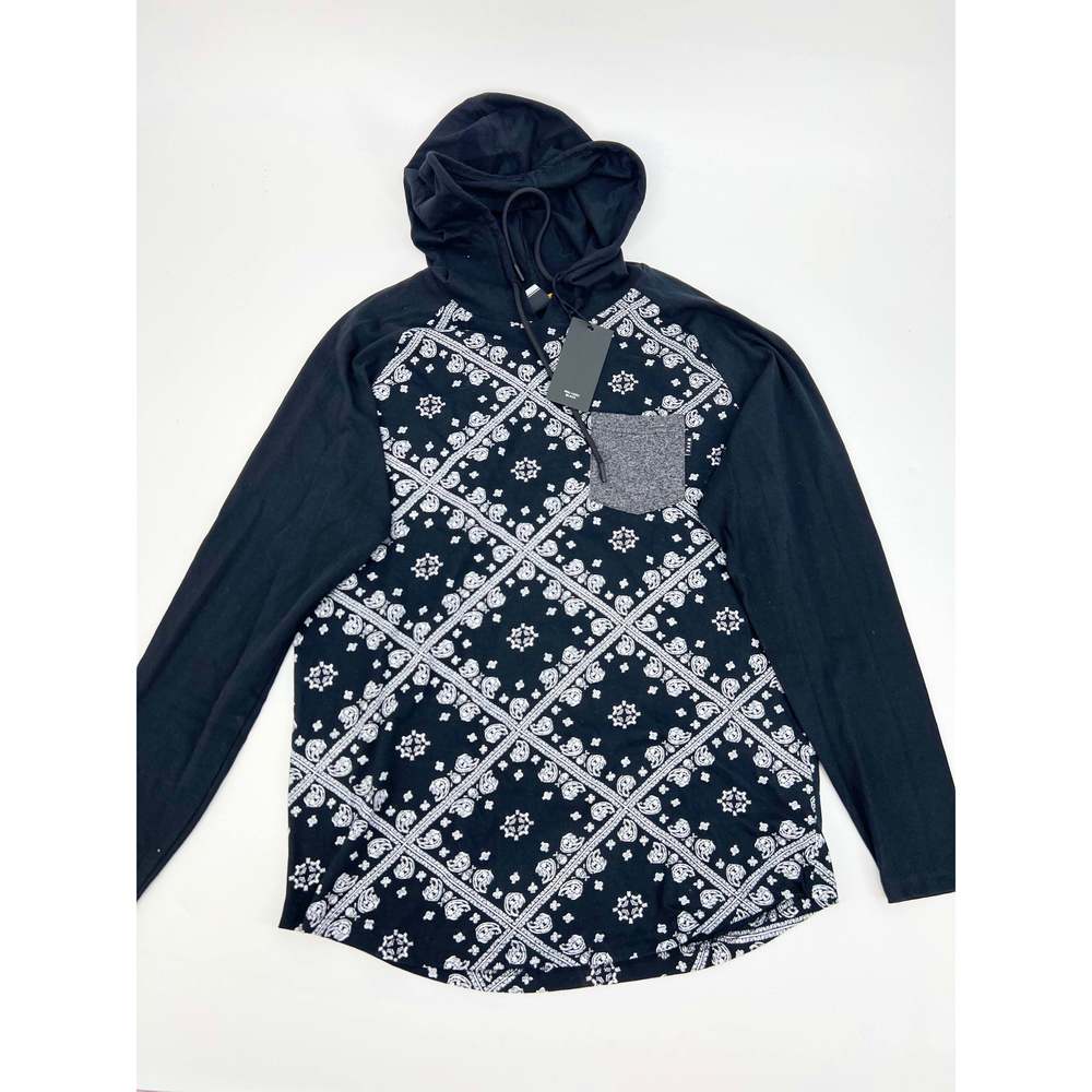 Wxyz Big Boys Bandanna Black T-Shirt, Size Medium